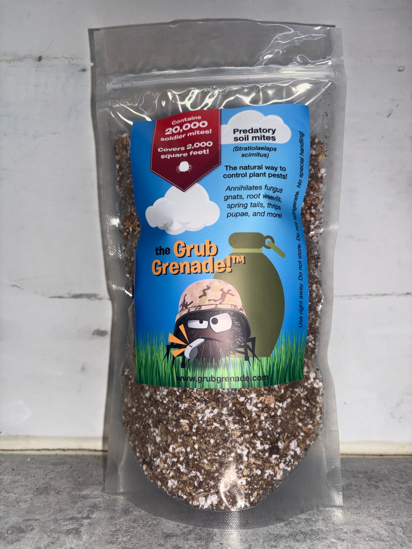 Grub Grenade - 1 Litre bag (20,000 mites)